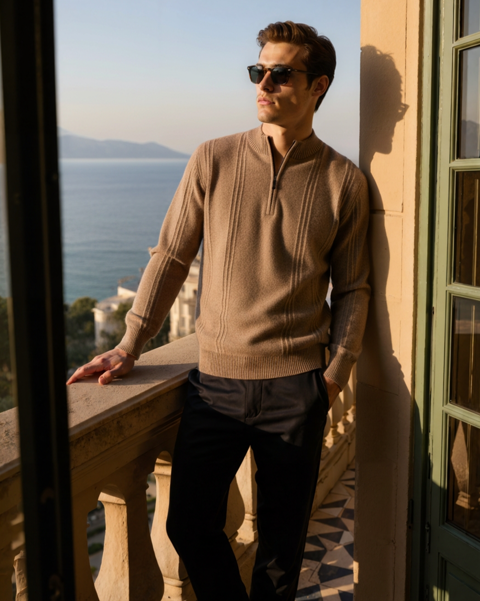 Orren Ottawa™ | Cashmere Ribbed Half Zip