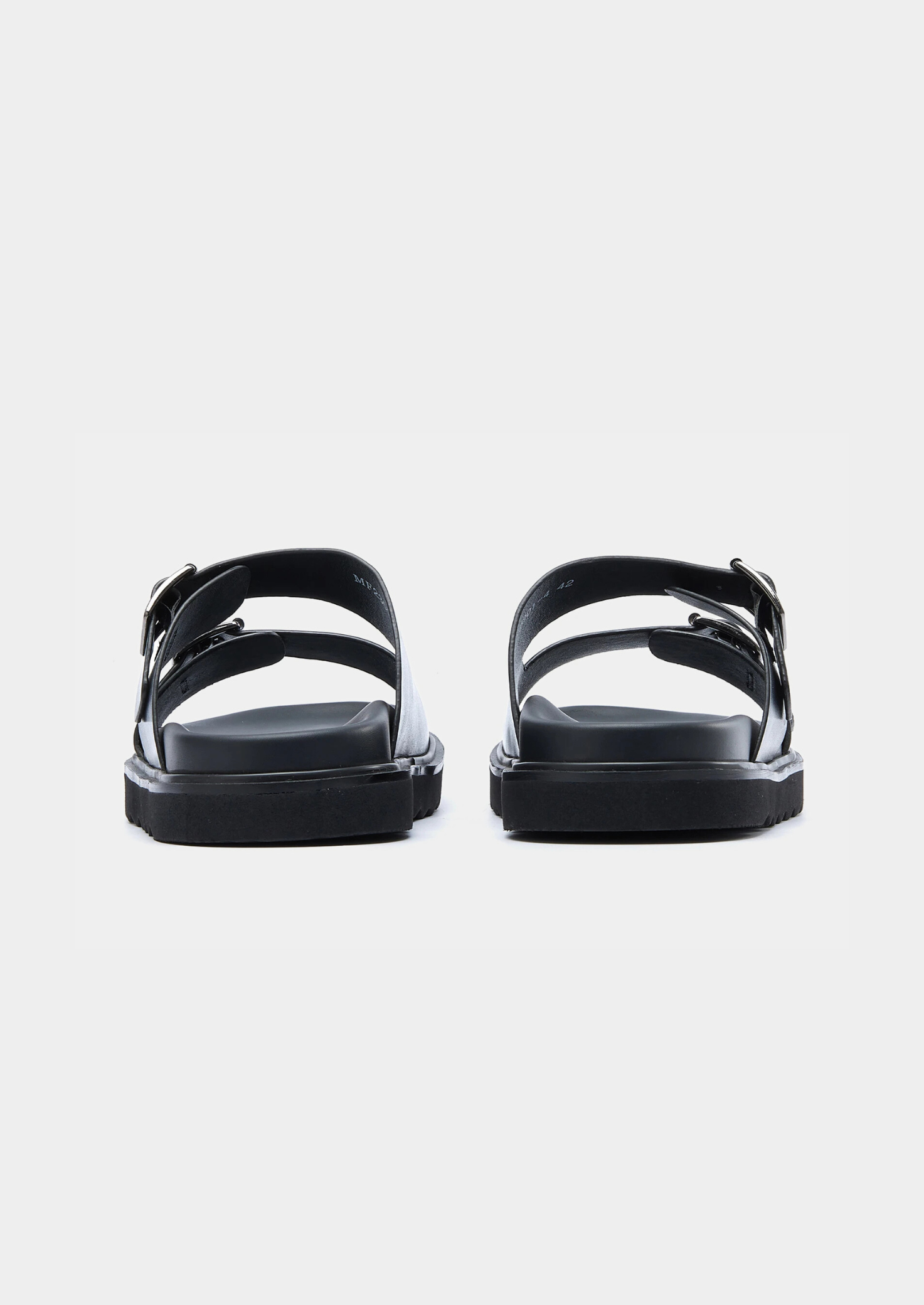 DOUBLE BUCKLE RESORT SANDAL - Black
