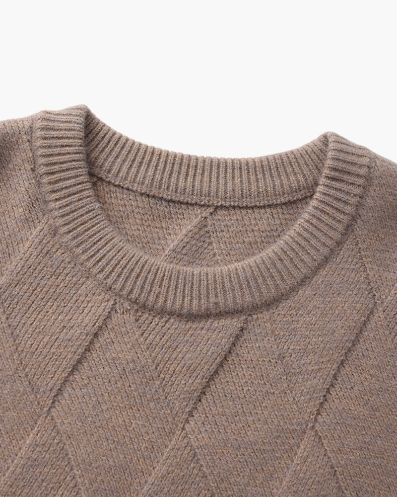 Orren Ottawa™ | Diamond Knit Crewneck Sweater