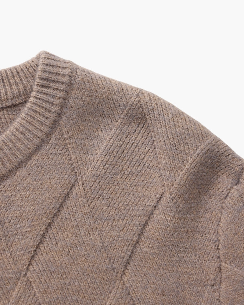 Orren Ottawa™ | Diamond Knit Crewneck Sweater