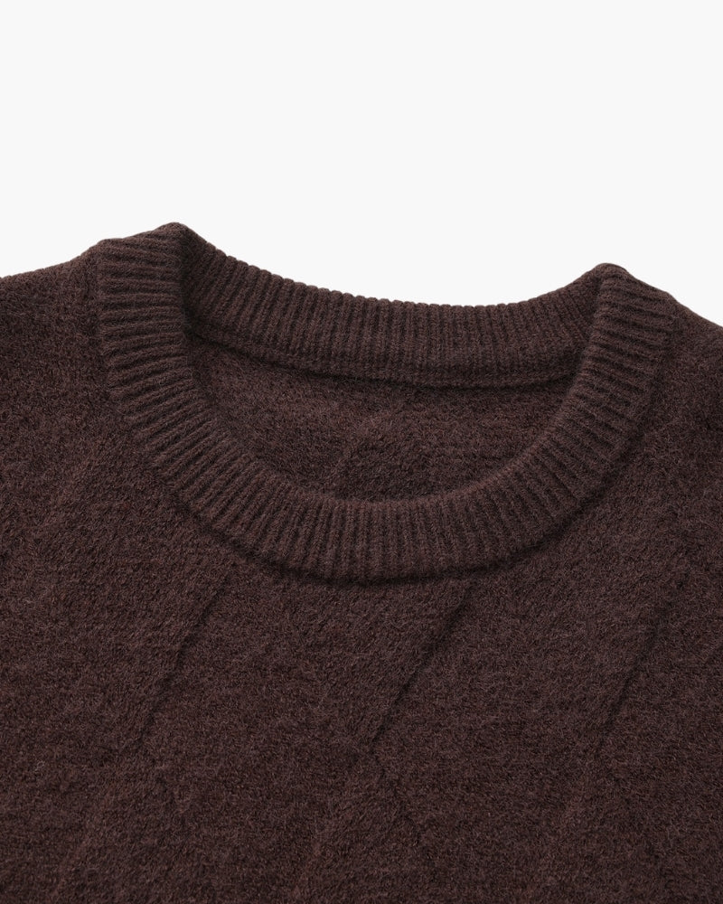 Orren Ottawa™ | Diamond Knit Crewneck Sweater