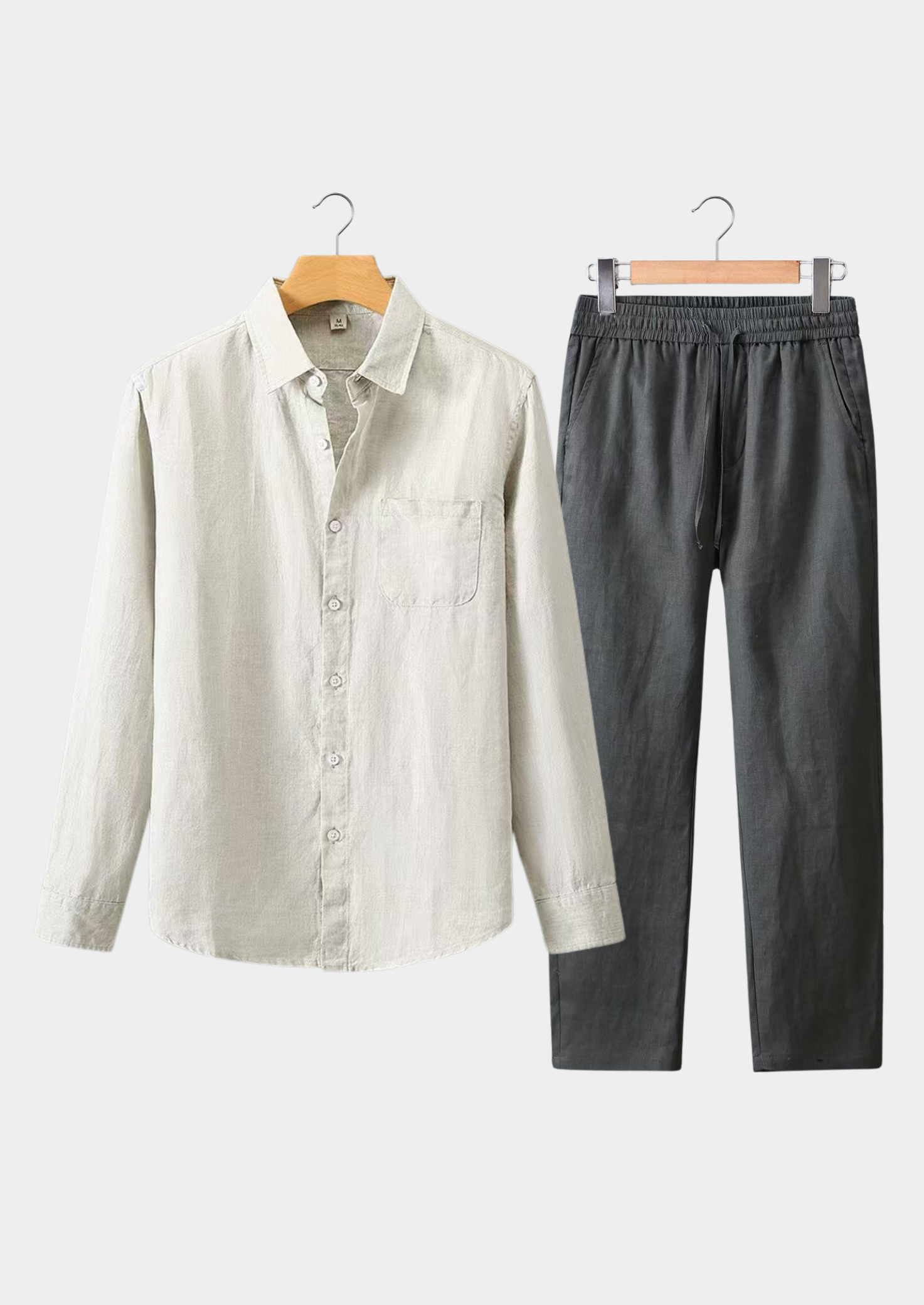 DOLCEVITA LONGSLEEVE SUMMER SET - BEIGE/GRAY