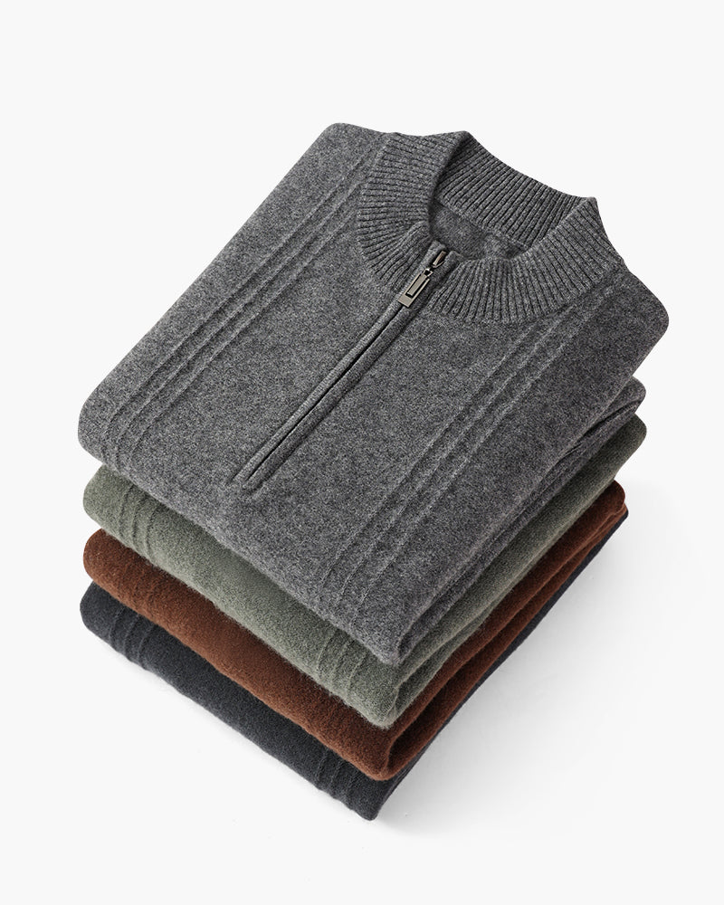 Orren Ottawa™ | Cashmere Ribbed Half Zip
