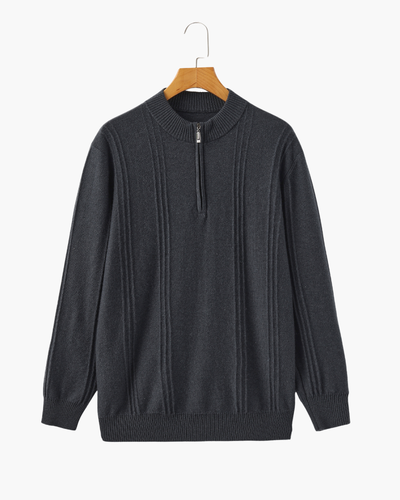 Orren Ottawa™ | Cashmere Ribbed Half Zip