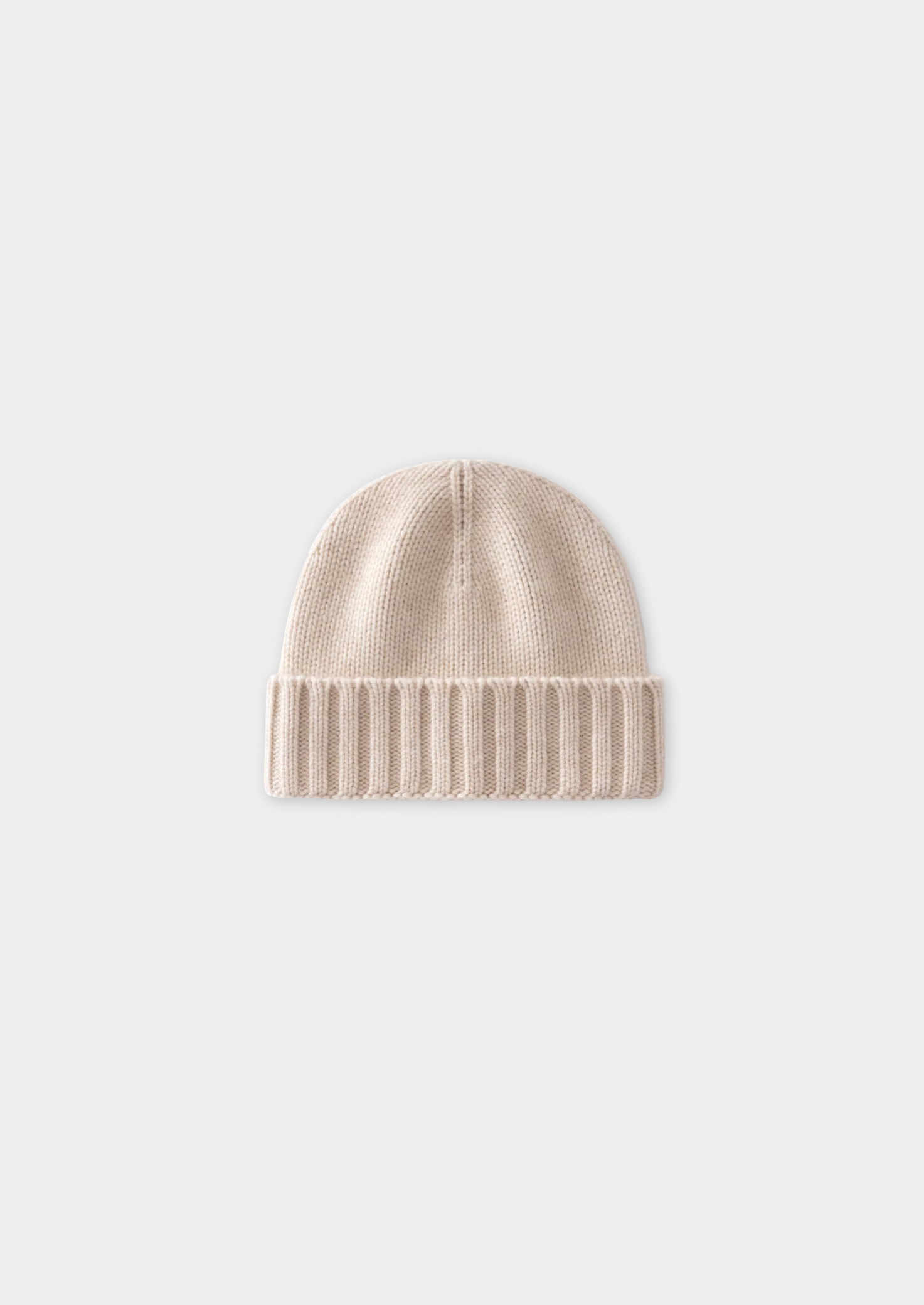 SAND CASHMERE WINTERTIME BEANIE