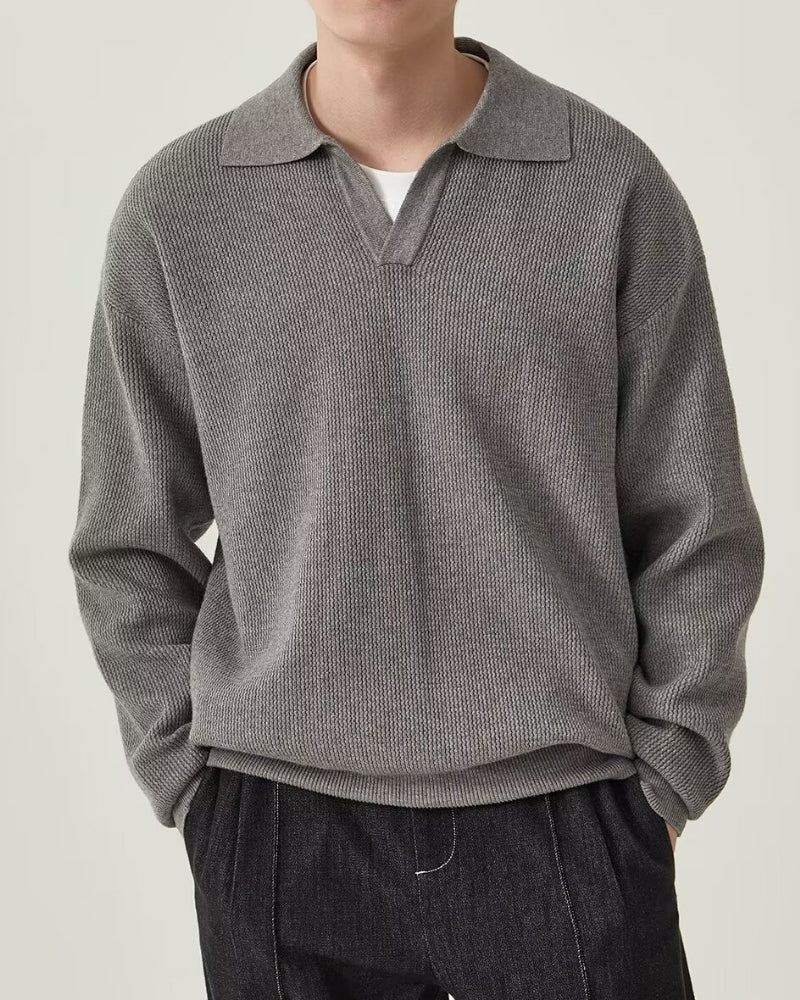 Orren Ottawa™ | Textured Knit Polo Sweater
