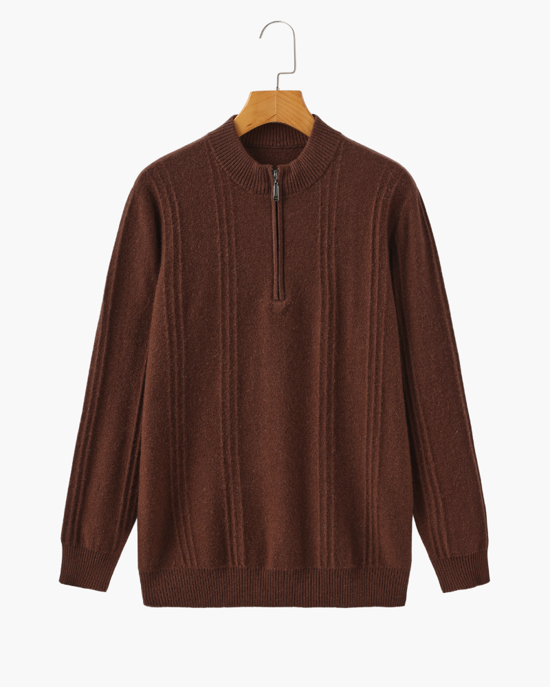 Orren Ottawa™ | Cashmere Ribbed Half Zip
