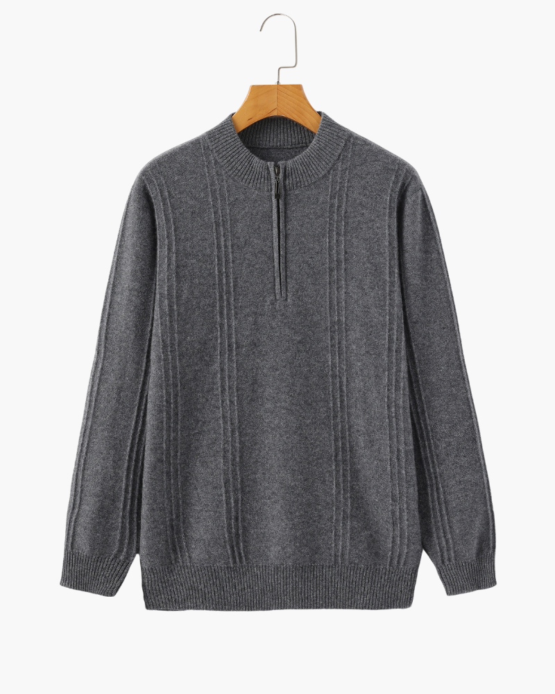 Orren Ottawa™ | Cashmere Ribbed Half Zip