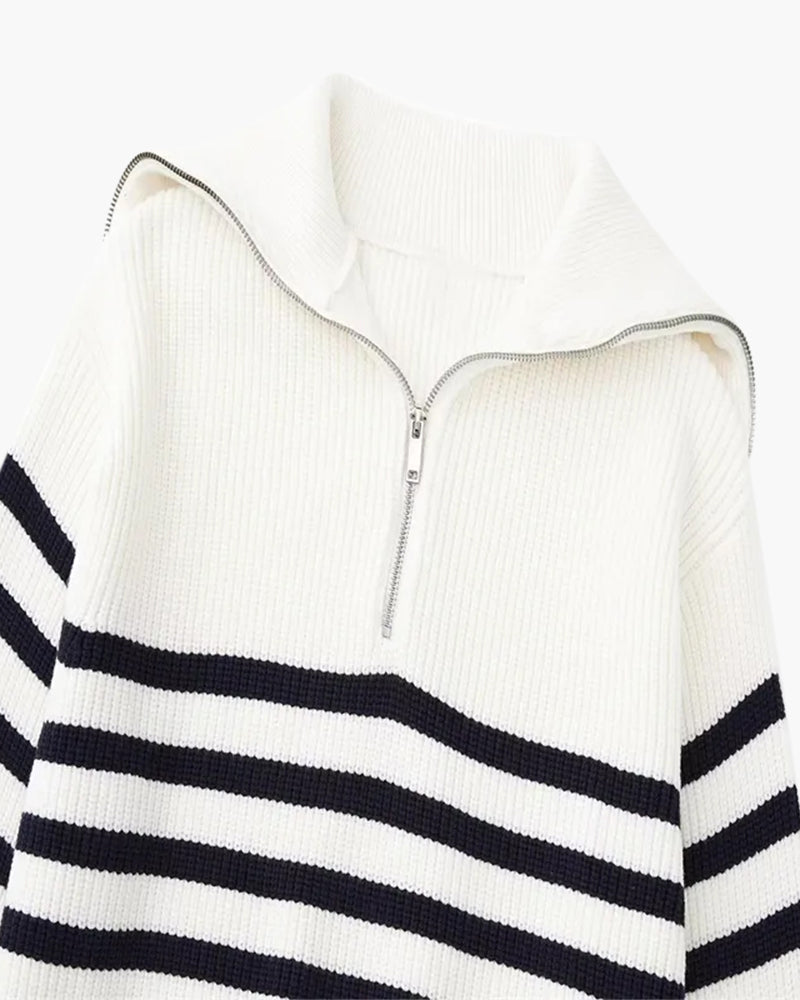 Orren Ottawa™ | Striped Zip Up Sweater
