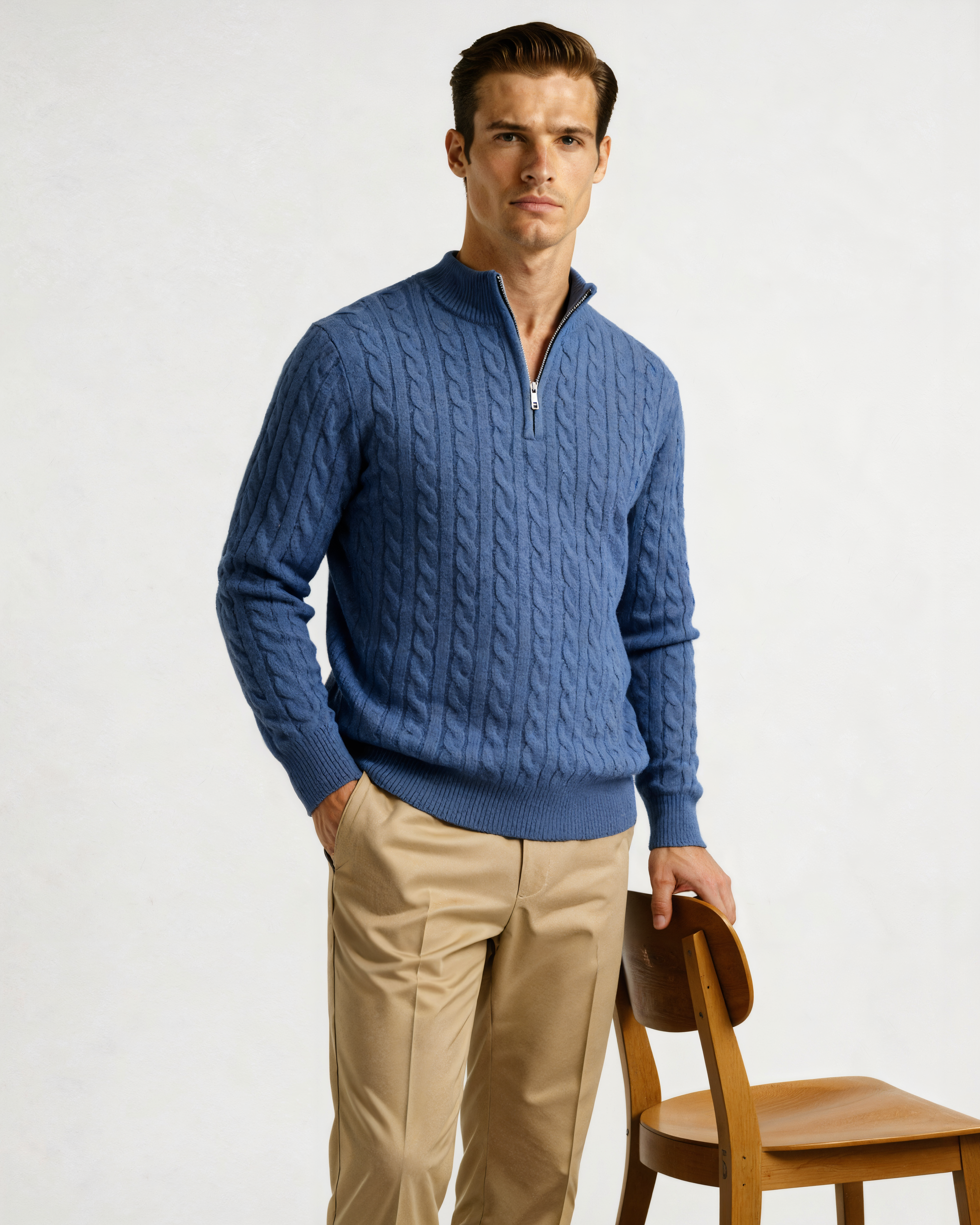 Orren Ottawa™ | Cashmere Woven Half Zip