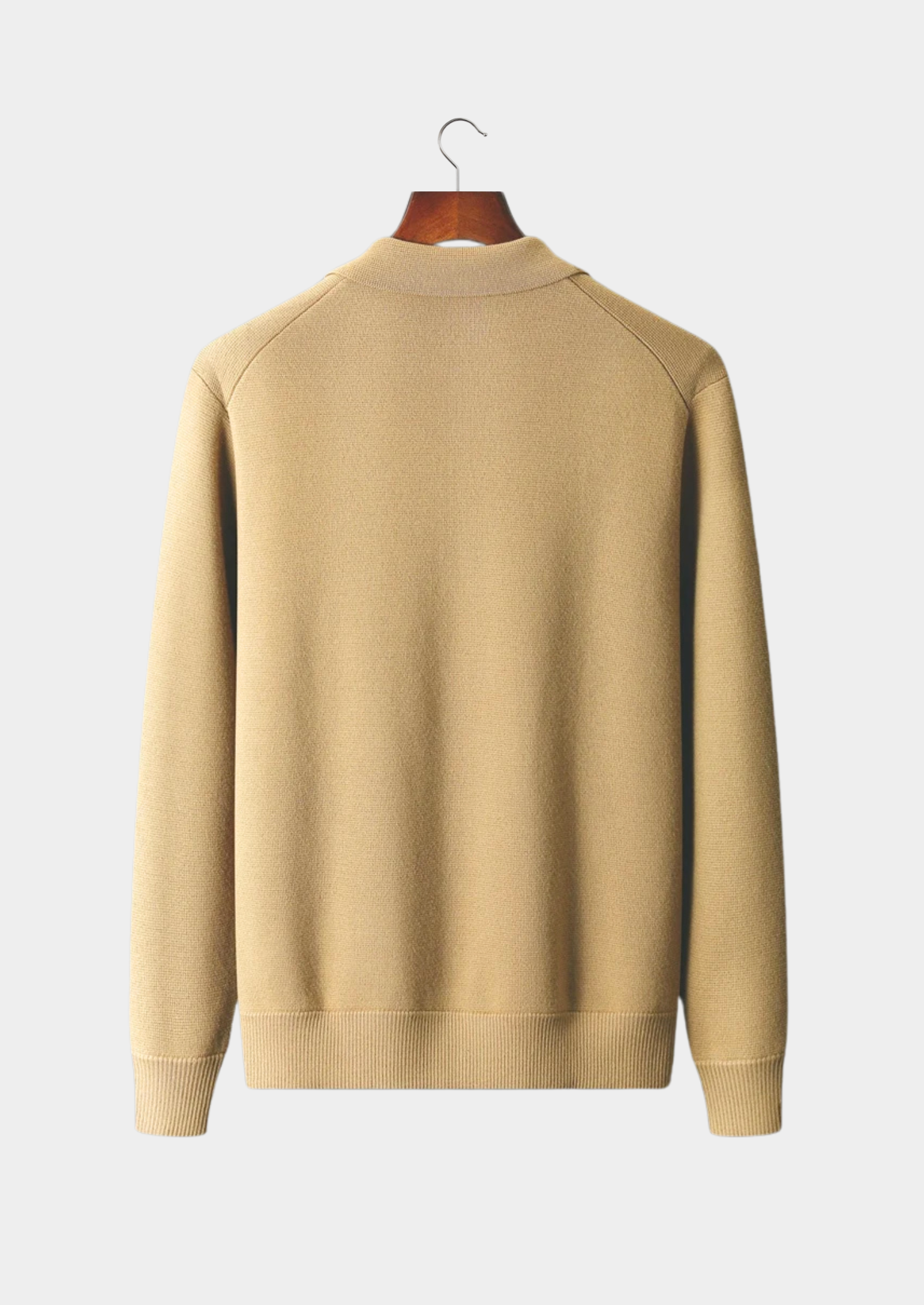 PURE EXTRA-FINE MERINO WOOL BUTTON OVERSHIRT