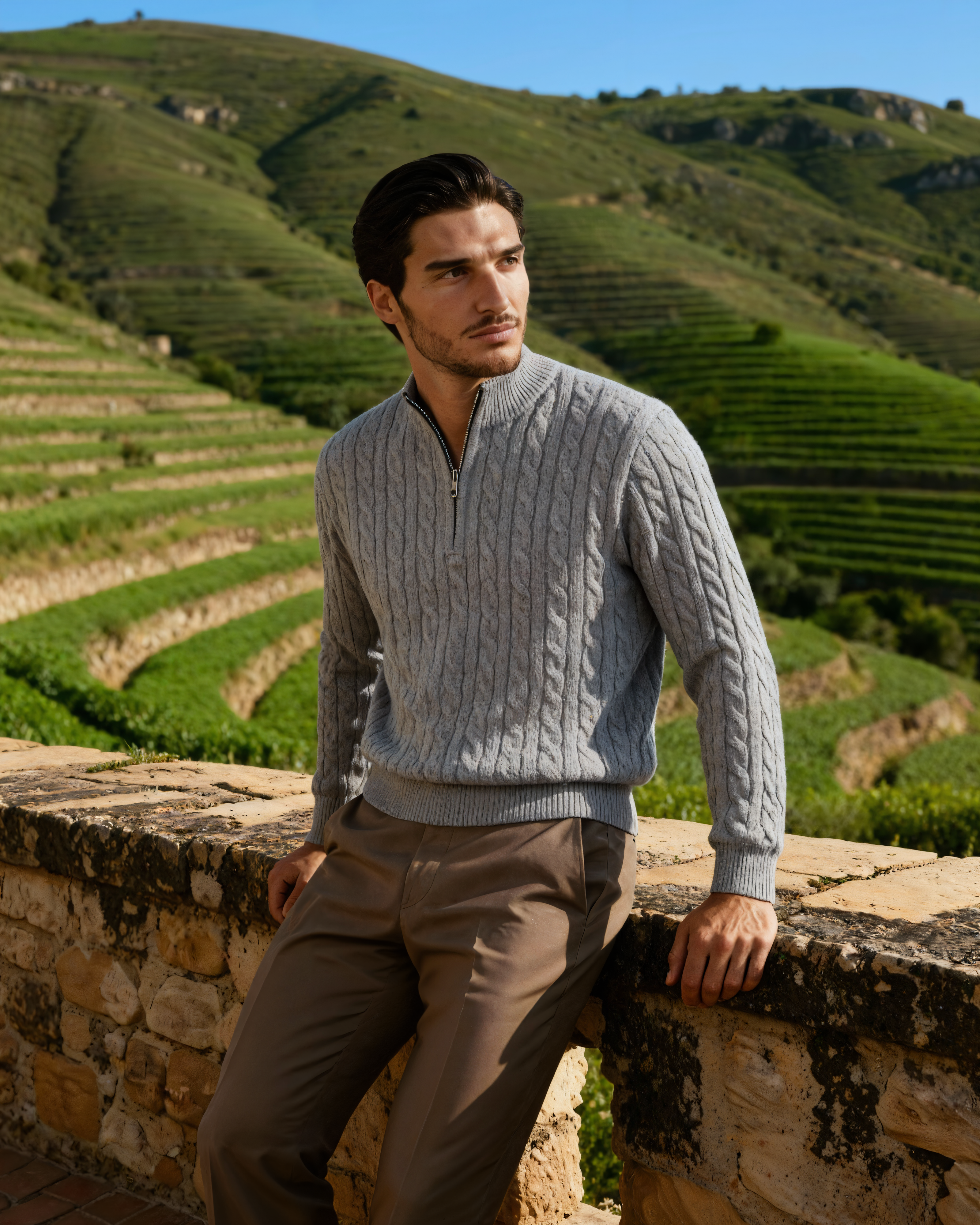 Orren Ottawa™ | Cashmere Woven Half Zip