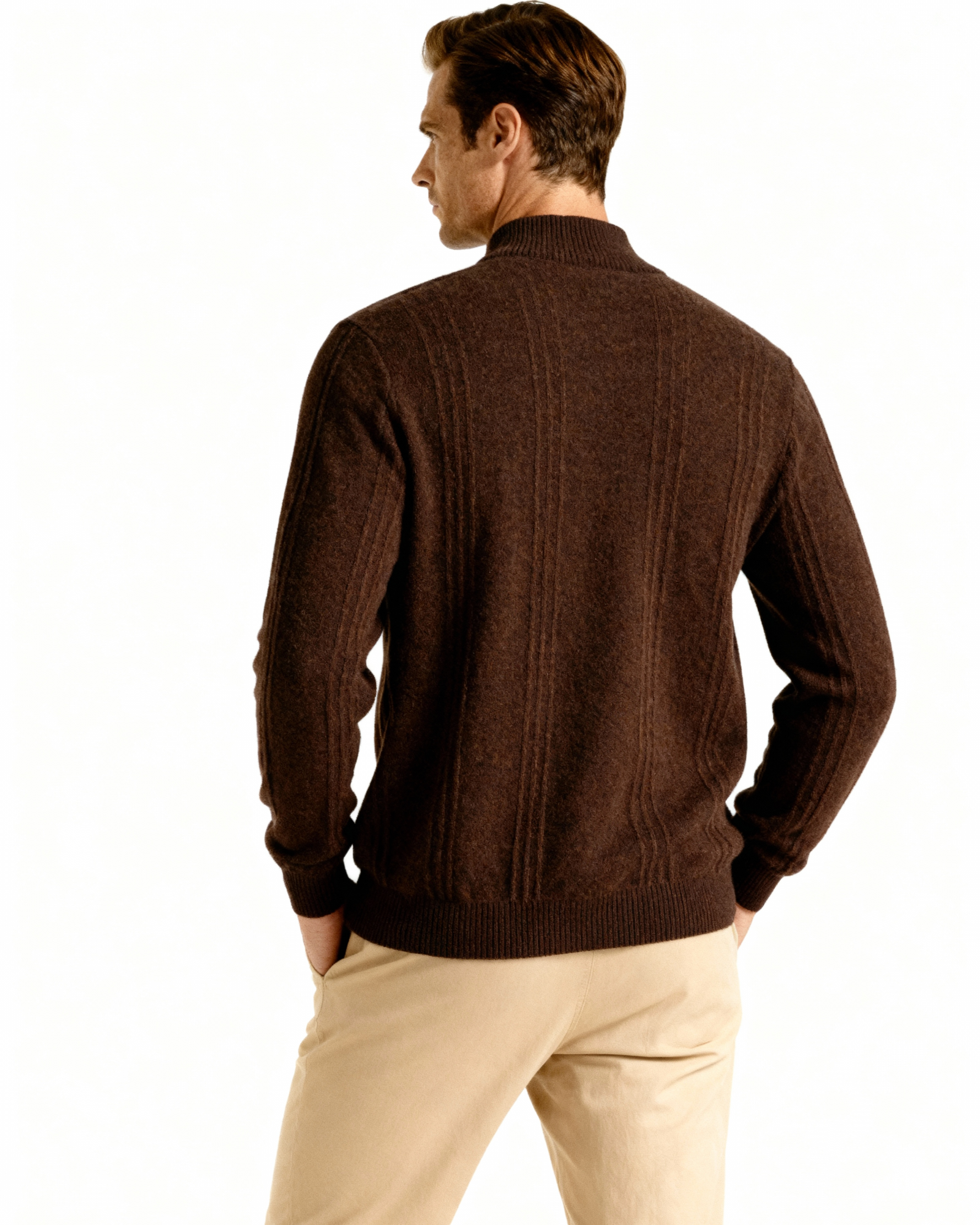 Orren Ottawa™ | Cashmere Ribbed Half Zip