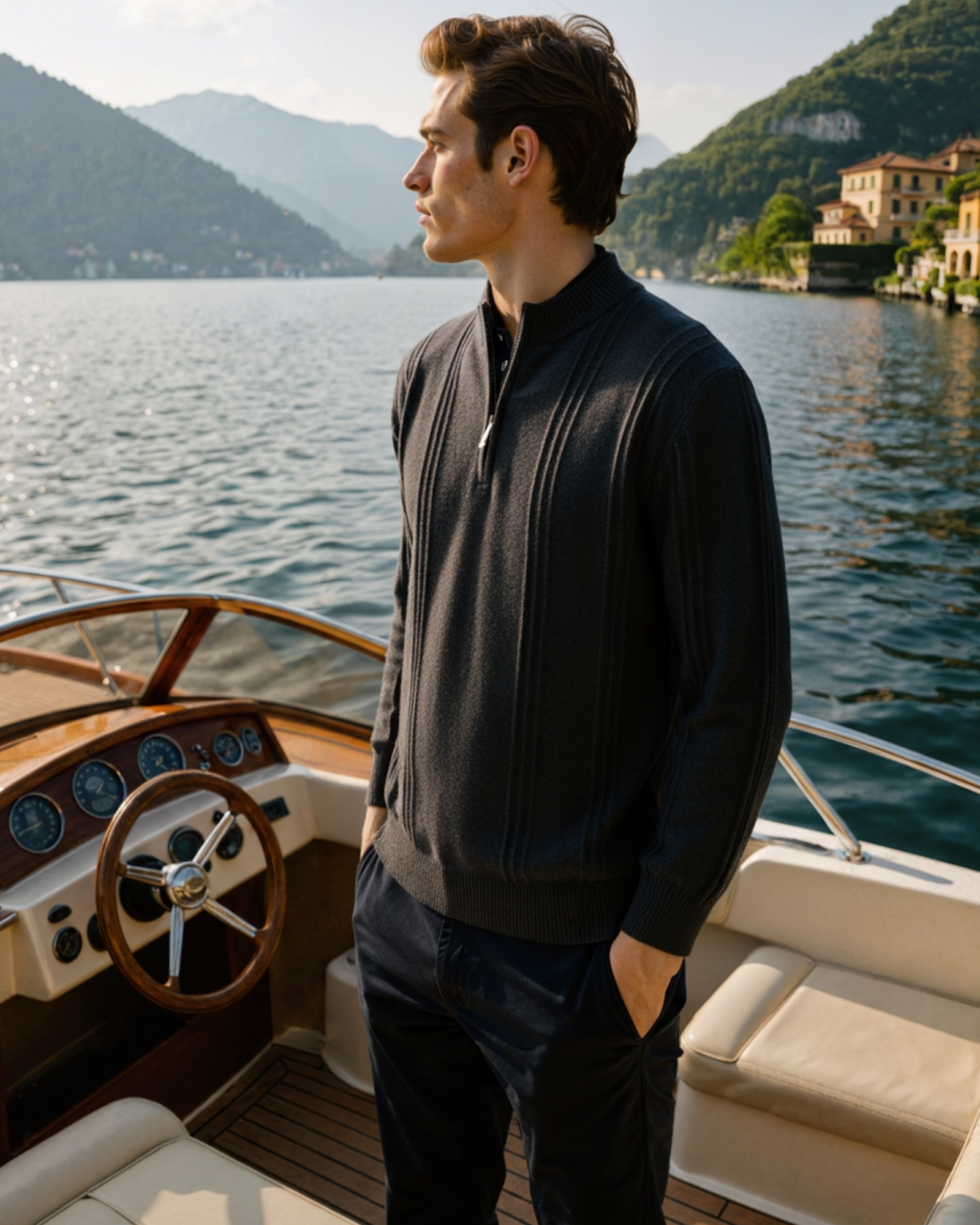 Orren Ottawa™ | Cashmere Ribbed Half Zip