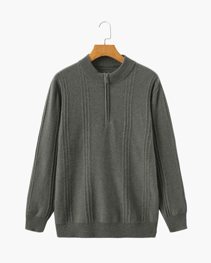 Orren Ottawa™ | Cashmere Ribbed Half Zip