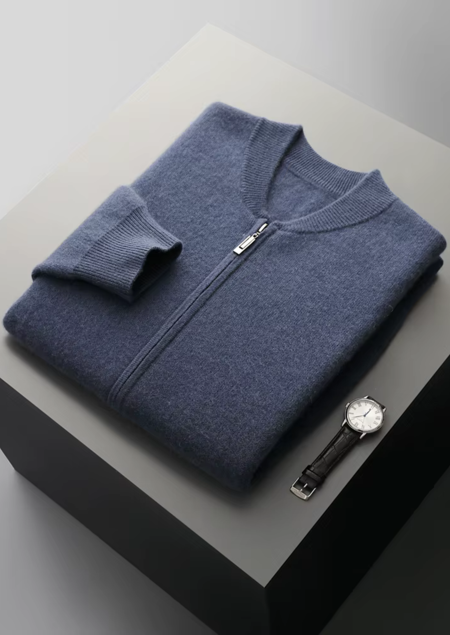 PURE EXTRA-FINE MERINO WOOL V-NECK CARDIGAN