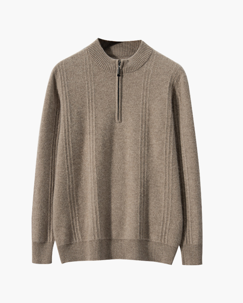 Orren Ottawa™ | Cashmere Ribbed Half Zip