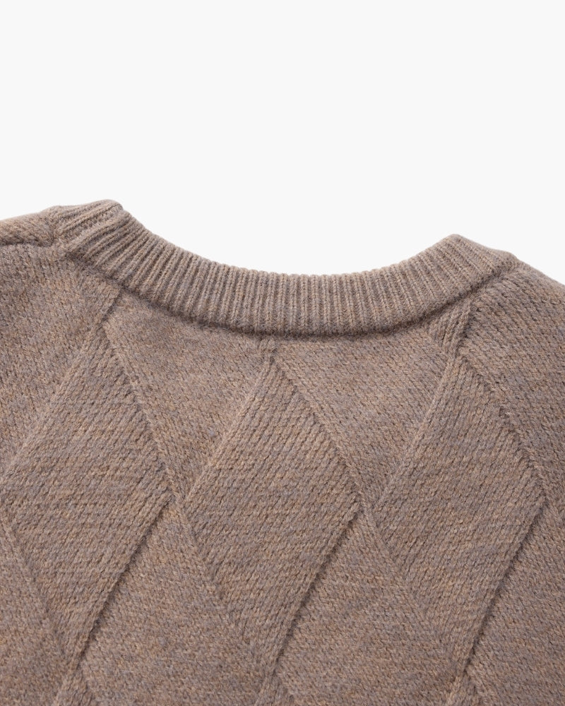 Orren Ottawa™ | Diamond Knit Crewneck Sweater