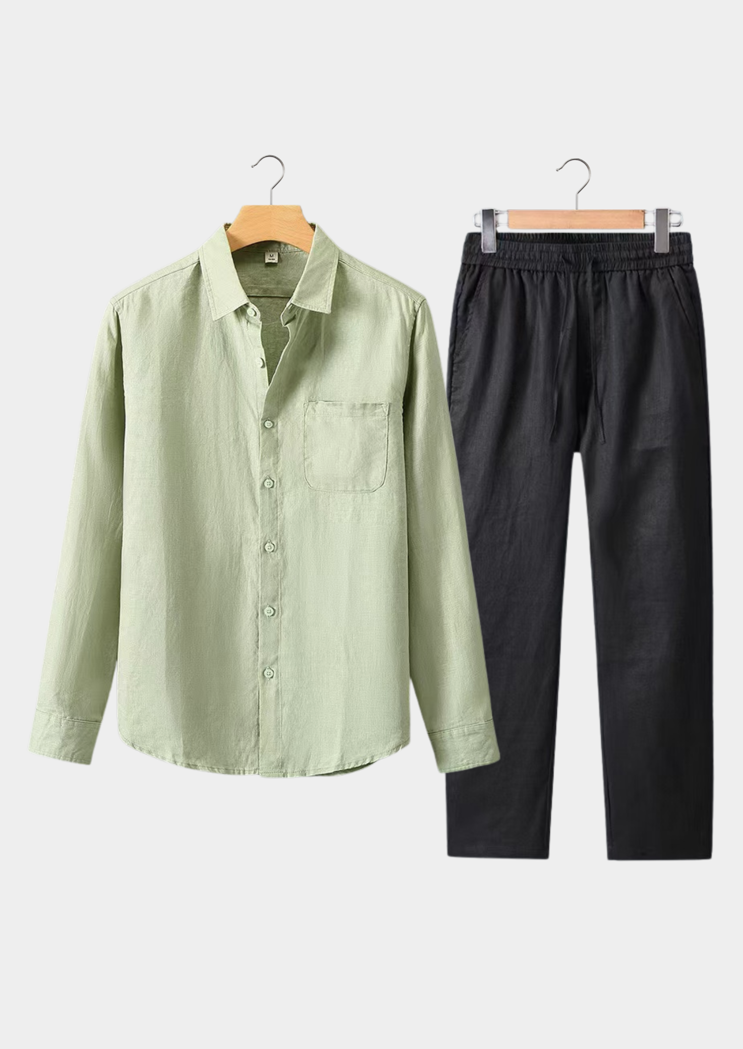 DOLCEVITA LONGSLEEVE SUMMER SET - MINT GREEN/BLACK