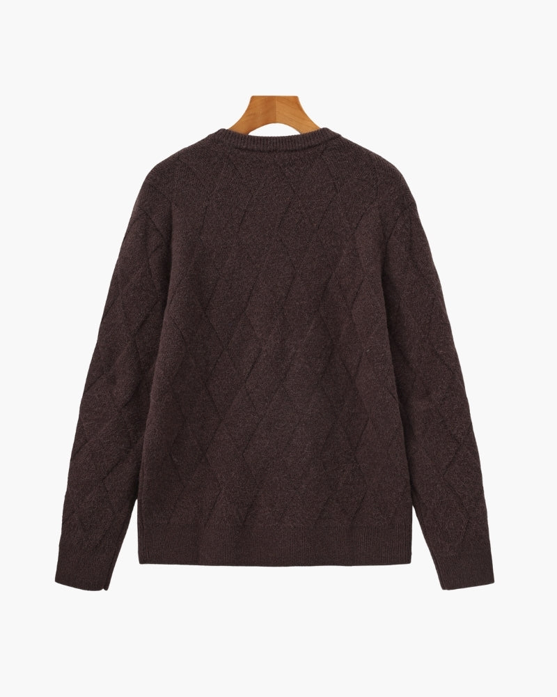 Orren Ottawa™ | Diamond Knit Crewneck Sweater