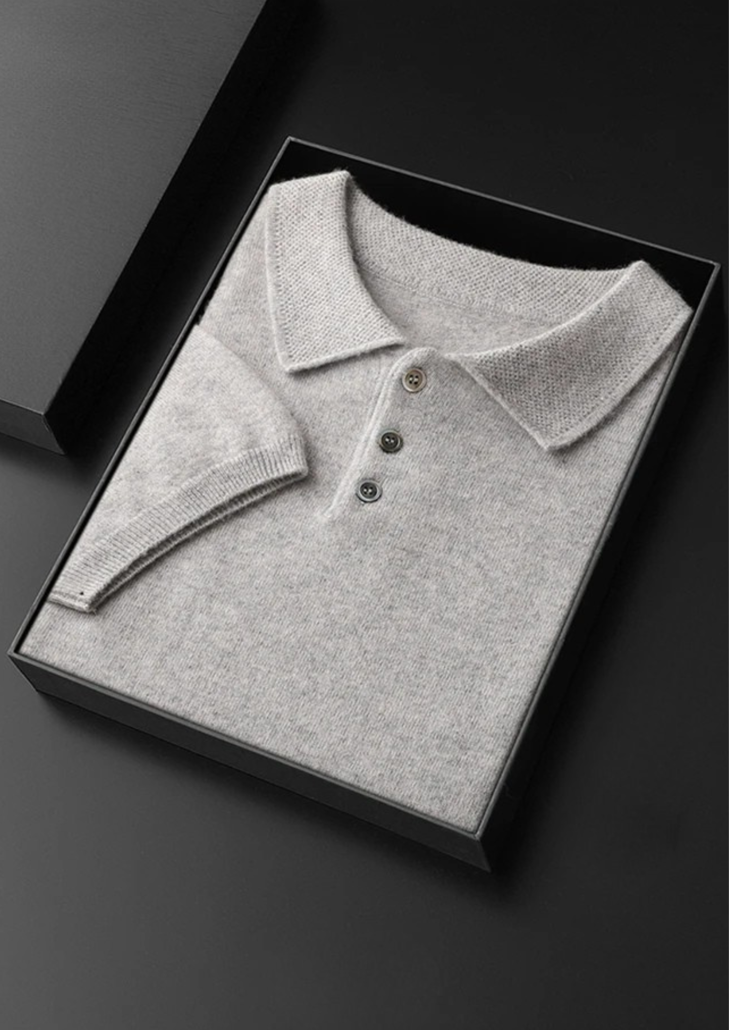 PREMIUM CASHMERE CLASSIC POLO SHIRT