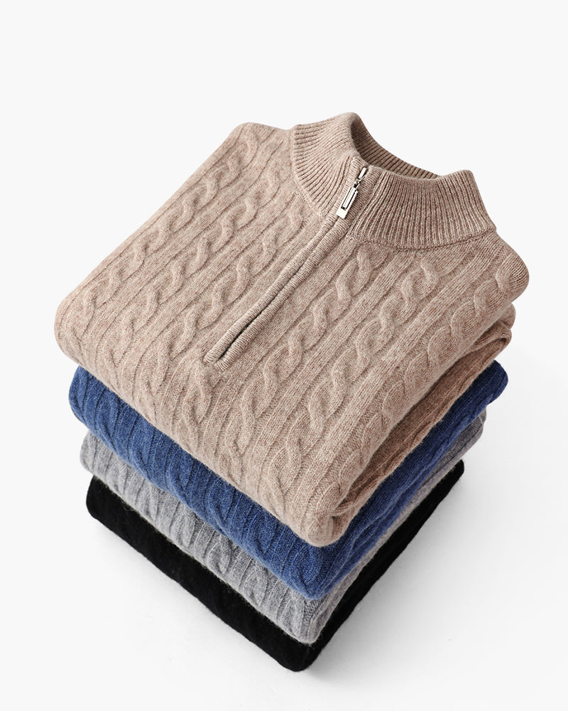 Orren Ottawa™ |  Cashmere Woven Half Zip