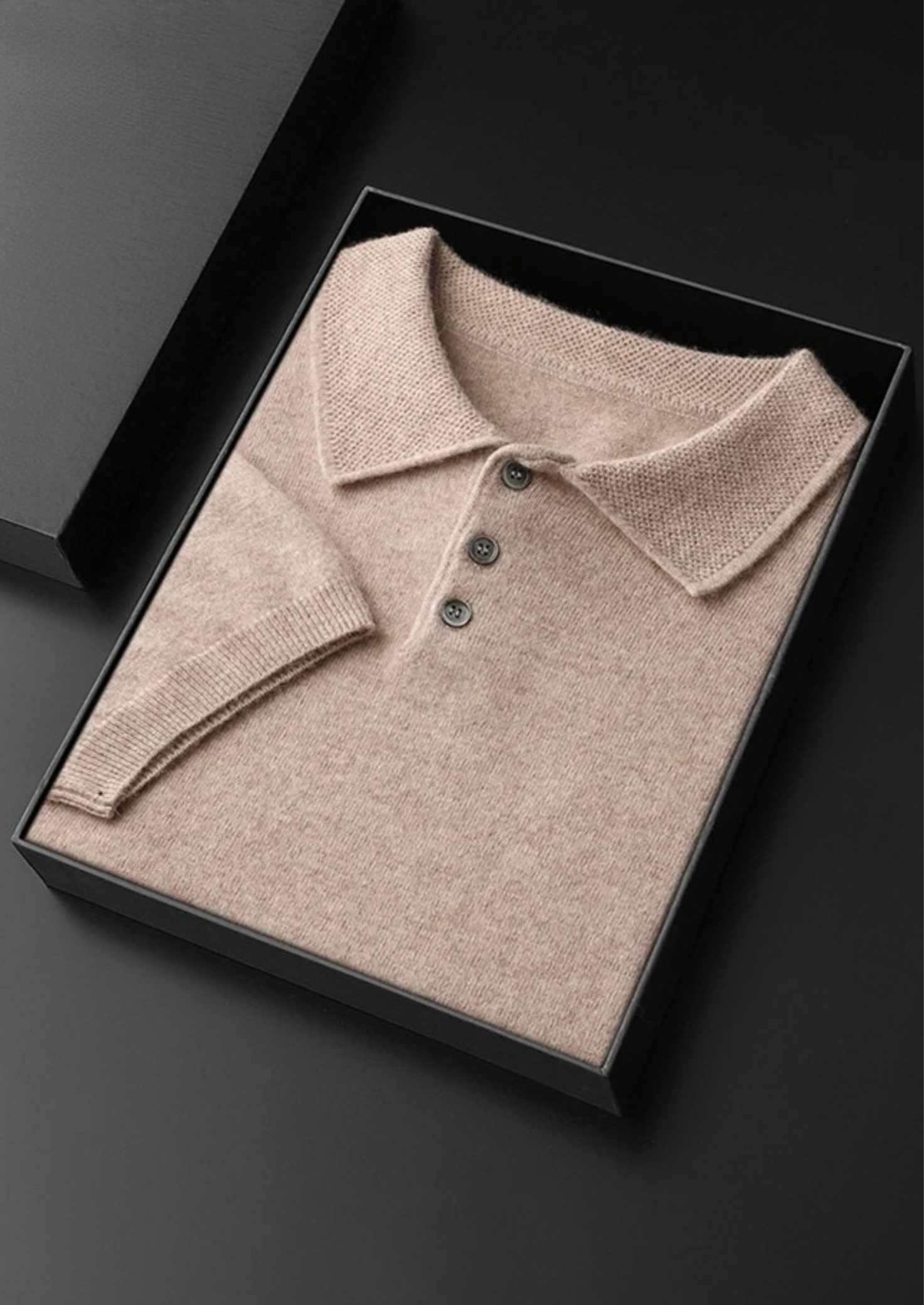 PREMIUM CASHMERE CLASSIC POLO SHIRT