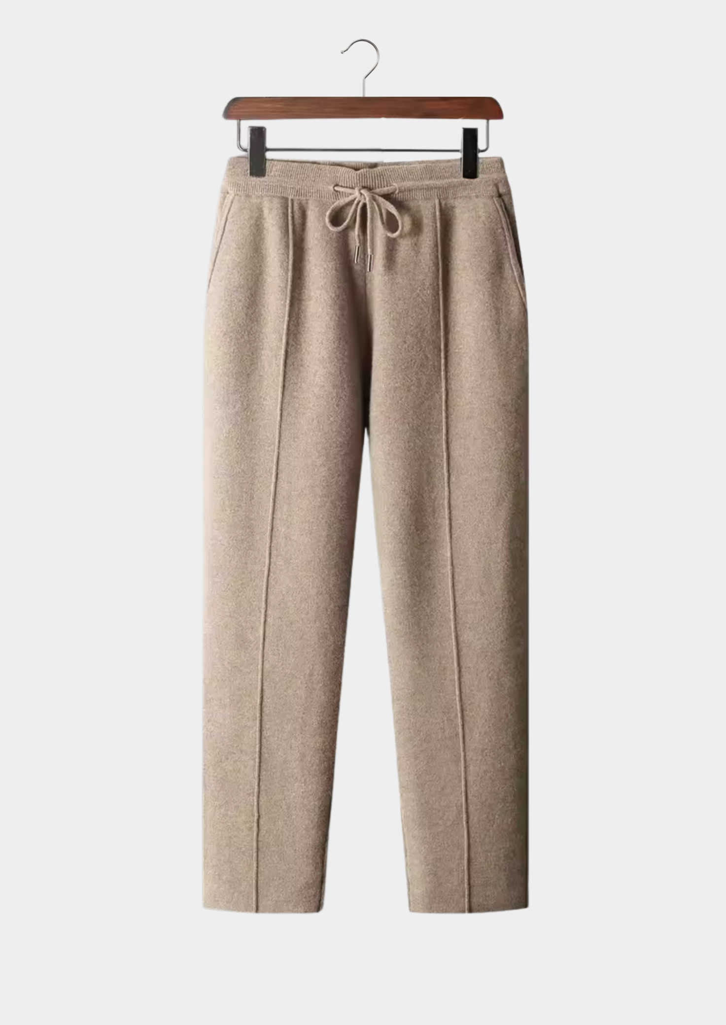 PURE EXTRA-FINE MERINO WOOL LEISURE TROUSERS