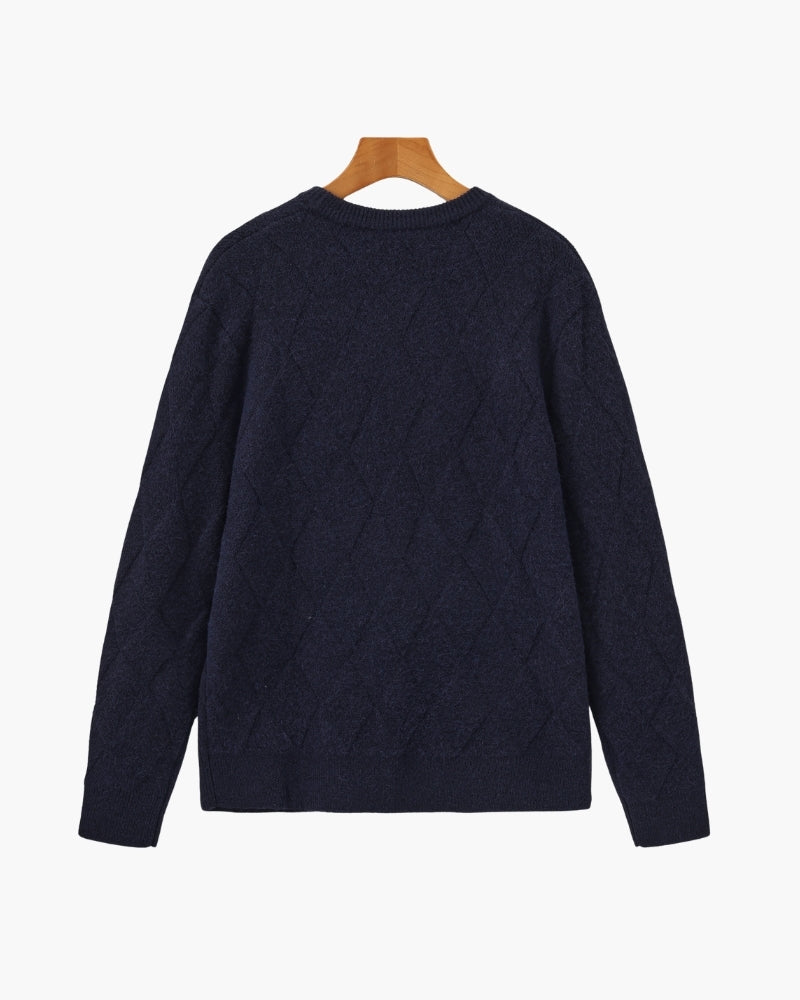 Orren Ottawa™ | Diamond Knit Crewneck Sweater
