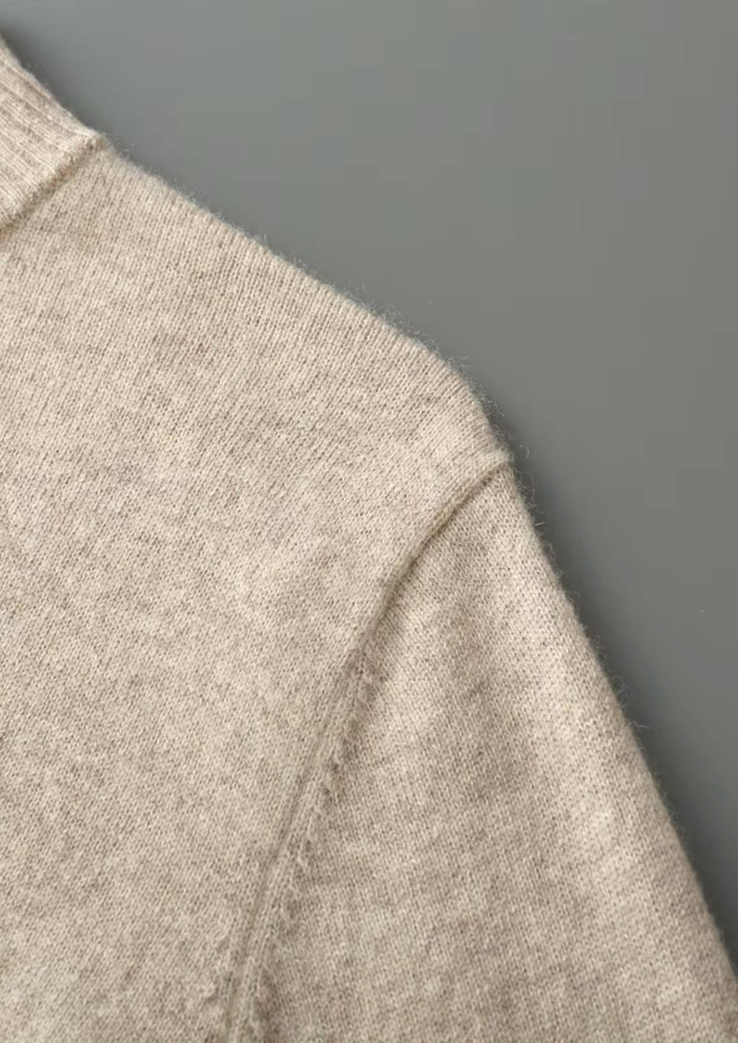 PURE EXTRA-FINE MERINO WOOL HALF ZIP SWEATER