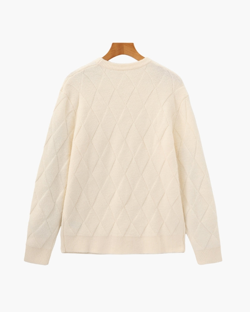 Orren Ottawa™ | Diamond Knit Crewneck Sweater
