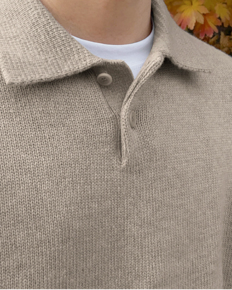 Orren Ottawa™ | Woolen Button Half Zip