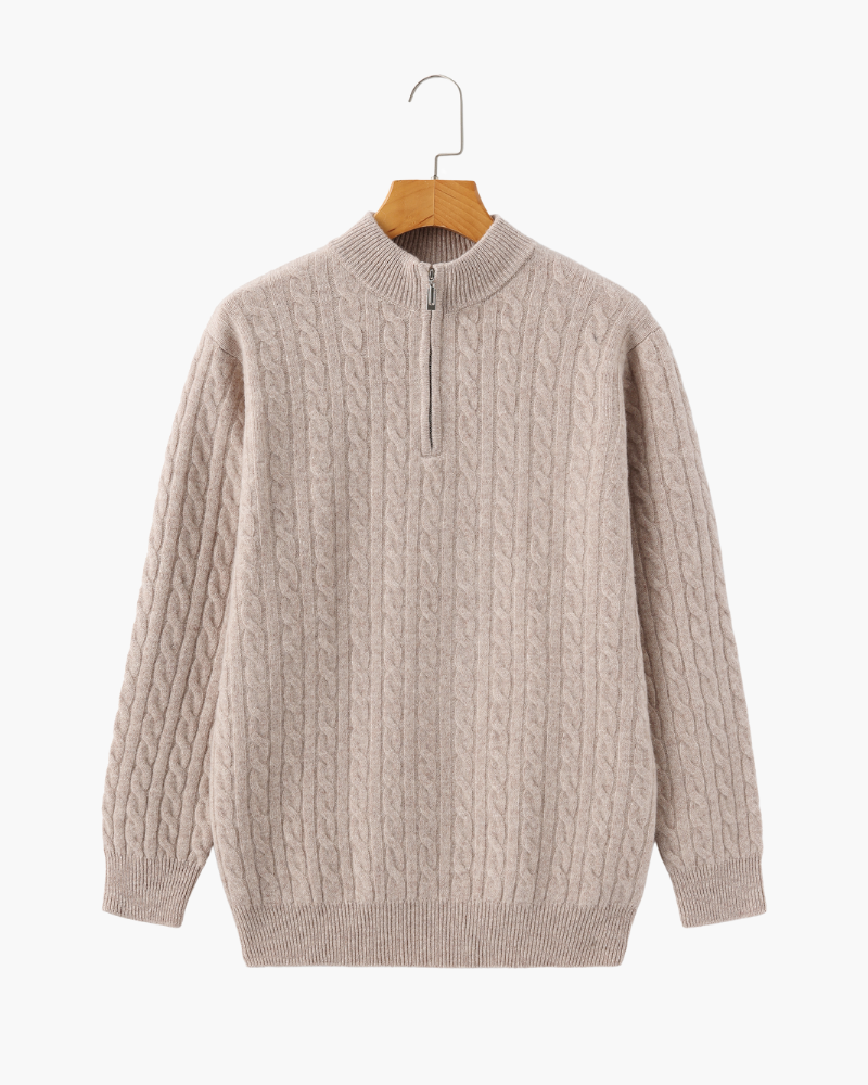Orren Ottawa™ |  Cashmere Woven Half Zip