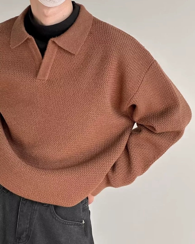 Orren Ottawa™ | Textured Knit Polo Sweater