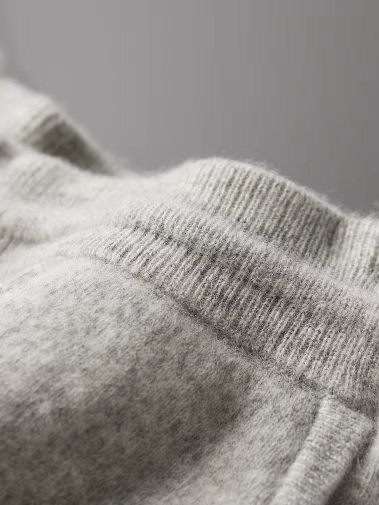 PURE EXTRA-FINE MERINO WOOL LEISURE TROUSERS