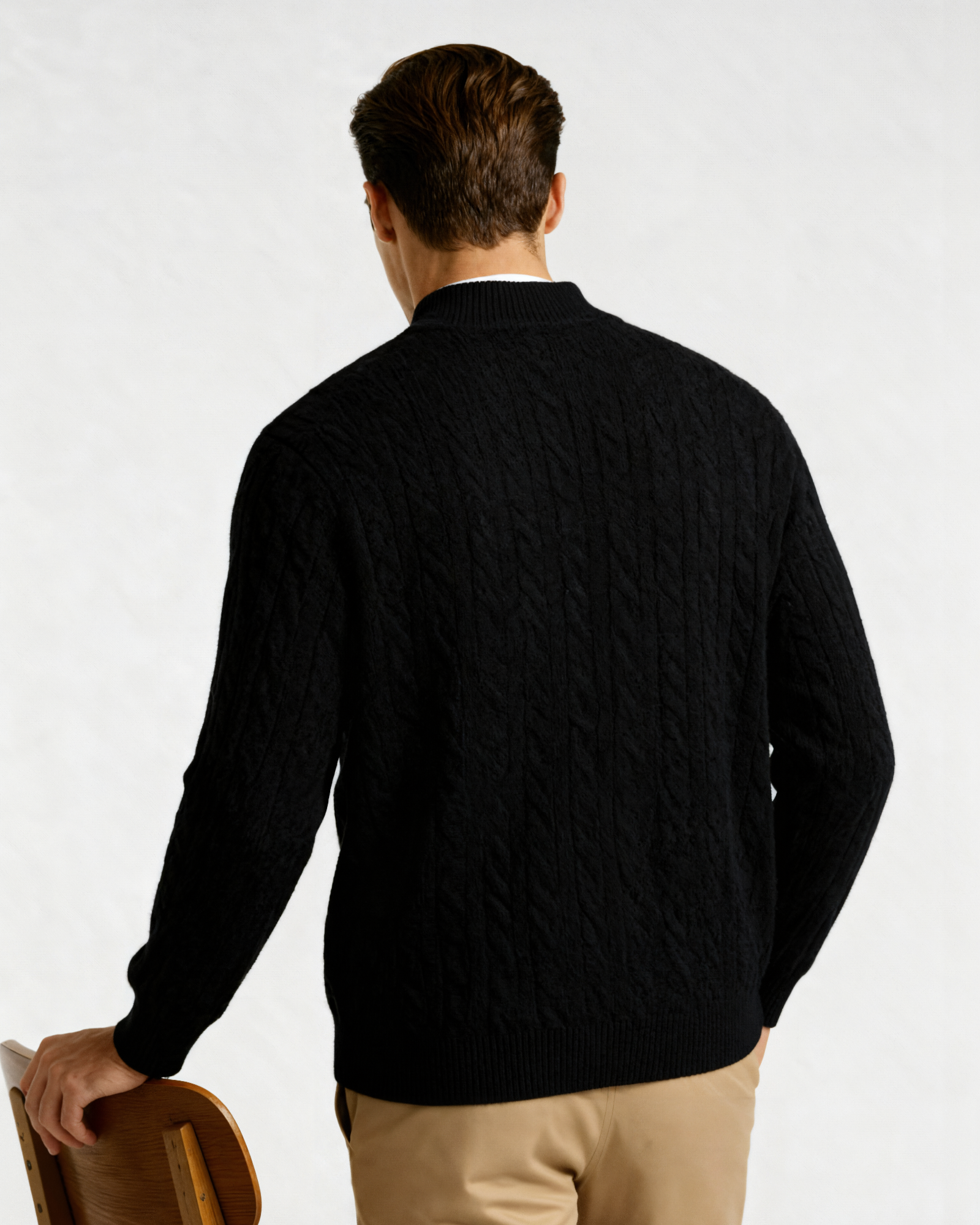 Orren Ottawa™ |  Cashmere Woven Half Zip
