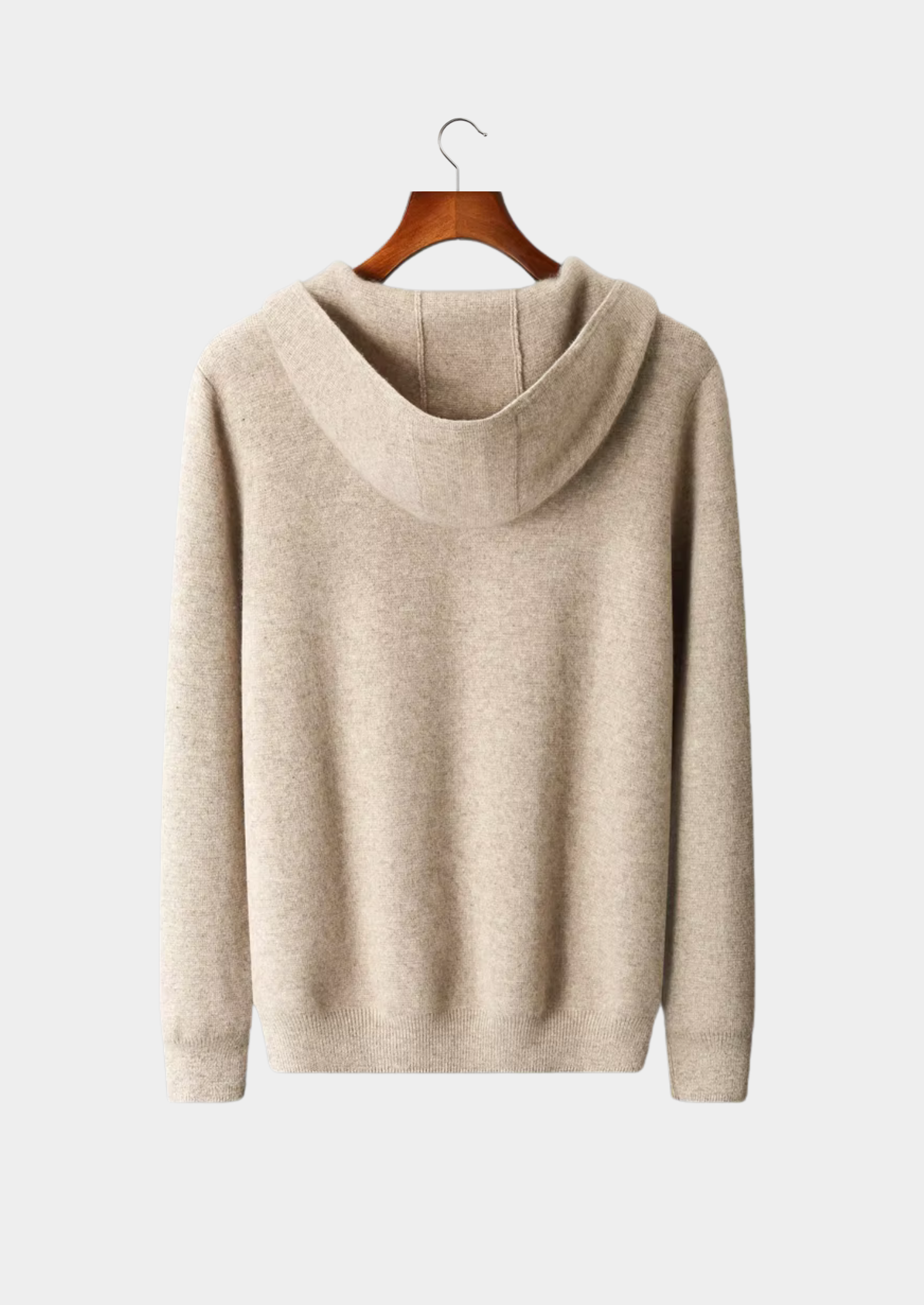 PURE EXTRA-FINE MERINO WOOL ZIPPER HOODIE