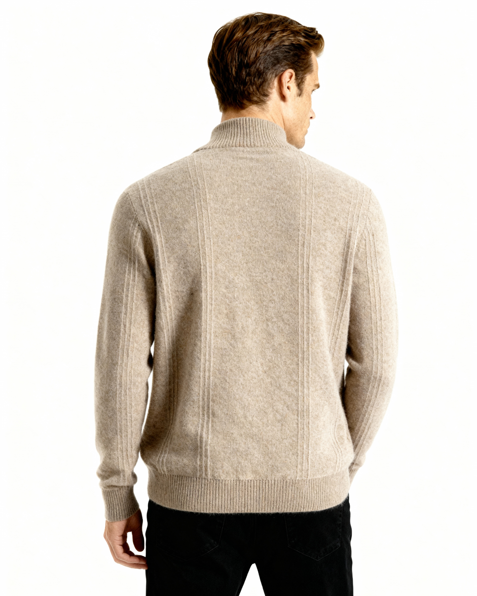 Orren Ottawa™ | Cashmere Ribbed Half Zip
