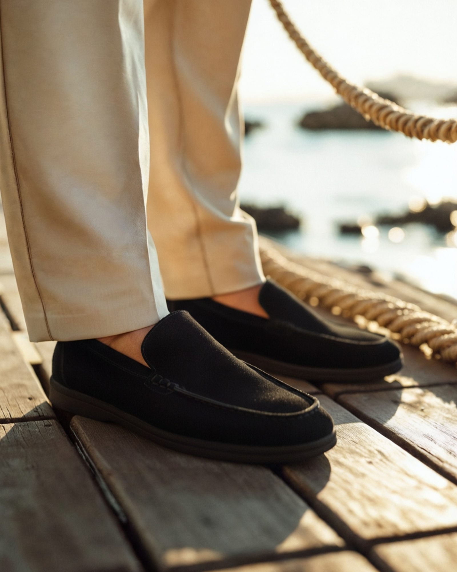 Orren Ottawa™ | Premium Suede Loafers - Black Soles